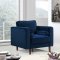 Emilly Sofa 625 in Navy Velvet Fabric by Meridian w/Options