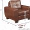 G200 Sofa & Loveseat in Brown Bonded Leather by Glory w/Options