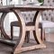 Gianna CM3829-77 Dining Table in Rustic Pine w/Options