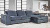 23587 Sectional Sofa in Indigo Fabric by Lifestyle