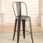 106012 Metal Barstool Set of 2 in Black by Coaster