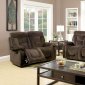 Bloomington CM6129BR Reclining Sofa in Brown Fabric w/Options