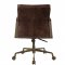 Attica Office Chair 92483 in Espresso Top Grain Leather by Acme