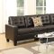 F6939 Sectional Sofa in Espresso Bonded Leather by Boss