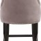 Oxford Counter Stool 722 Set of 2 Pink Velvet Fabric - Meridian