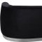 Julian Sofa 621 in Black Velvet Fabric by Meridian w/Options