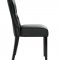 Silhouette Dining Chair Set of 4 Black or White Vinyl by Modway