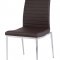 Zoe Dining Chairs Set of 2 in White, Black or Brown - Whiteline