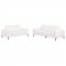 Jessel Sofa & Loveseat Set 508801 Ivory Chenille by Coaster