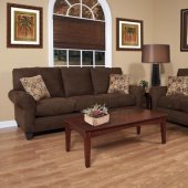 16100 Savannah Sofa & Loveseat Set in Bison Fabric by Chelsea