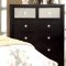 Juilliard CM7056BK Bedroom in Black w/Leatherette Bed & Options