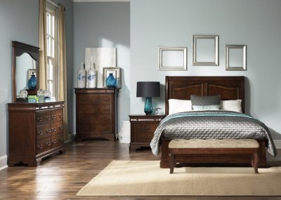 Alexandria Bedroom 5Pc Set 722-BR-QSL in Autumn Brown by Liberty