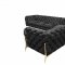 Sheila Sectional Sofa in Black Velvet Fabric by VIG