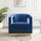 Frolick Accent Chair in Navy Velvet by Modway