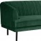 Rory Sofa 689 in Green Velvet Fabric by Meridian w/Options