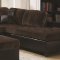 Mallory Sectional Sofa 505645 in Chocolate Fabric by Coaster