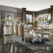 Picardy Dining Room 63460 in Antique Pearl by Acme w/Options