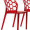 Dynamic Set of 4 Dining Chairs DC19TR in Red by LeisureMod