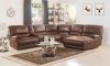 Hibiscus Power Motion Sectional Sofa 53075 in Brown Fabric Acme