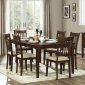 Dark Cherry Finish Modern Dining Table w/Optional Items