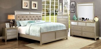 Briella CM7101 Bedroom in Silver Tone w/Options [FABS-CM7101]