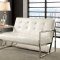 Sienna Loveseat & Chair Set CM-AC6262WH in Leatherette w/Options