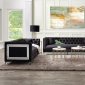 Heibero Sofa LV01403 in Black Velvet by Acme w/Options