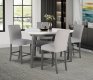 D8192BT Dining Room Set by Global w/Triangle Marble Top Table