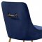 Owen Dining Chair 744 Set of 2 Navy Velvet Fabric by Meridian