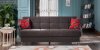 Betsy Marek Black Sofa Bed in Fabric by Istikbal