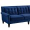 Jonathan Sofa TOV-S77 in Navy Velvet Fabric by TOV Furniture