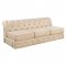 Jaqueline Sectional Sofa LV01460 in Beige Linen Fabric by Acme