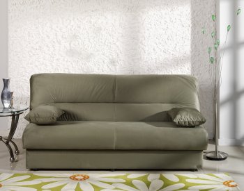 Modern Sage Microfiber Convertible Sofa Bed with Storage [IKSB-REGATA-Rainbow Sage]