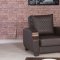 Euro Moda Sofa Bed in Brown Leatherette by Casamode w/Options