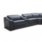 Gentry Power Motion Sectional Sofa in Grey Eco-Leather by VIG