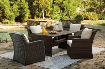 Easy Isle Outdoor Dining Set 5Pc P455 by Ashley w/Options [SFAOUT-P455-625 Easy Isle]