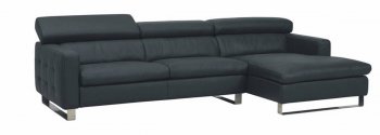 Modern Black or White Full Leather Sectional Sofa [JMSS-876]