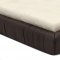 Steward Bed in Chocolate Leather Match by Whiteline Imports