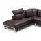 2194 Sectional Sofa in Brown Leather by ESF