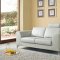 Angela Sofa & Loveseat in Gray Leather w/Options by Whiteline