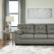 Donlen Sofa & Loveseat Set 59702 in Gray Faux Leather by Ashley