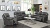 Ravena Motion Sofa 603211 in Charcoal Leatherette by Coaster