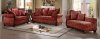 Grande Isle Sofa 8234RD in Red Fabric by Homelegance w/Options