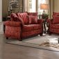 Grande Isle Sofa 8234RD in Red Fabric by Homelegance w/Options