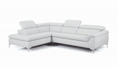 Danco 436006 Sectional Sofa in White Leather by New Spec