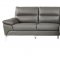 Cairn Sectional Sofa 9969GY in Gray Leather by Homelegance