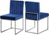 Giselle Dining Chair 779 Set of 2 Navy Velvet Fabric - Meridian