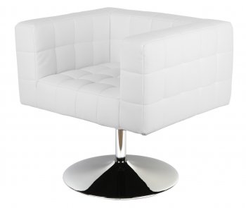 Celine Chair in White Leatherette by Whiteline Imports [WLCC-Celine White]