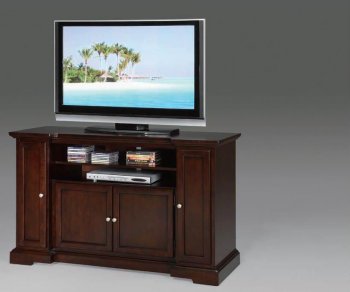 Espresso Finish Modern TV Stand w/Pull Out Shelf [ABCTV-2031]