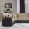 Luna Fulya L. Brown L-Shape Reversible Sectional Sofa by Bellona